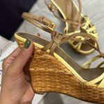 Prada • woven wedge strappy open toe sandals Photo 10