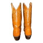 Vintage Nocona women's Western Genuine Lizard Cowgirl Boots size 5.5B Brown Photo 3