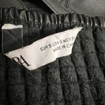 ZARA Black Faux Leather Cut Out Crop Top Photo 9