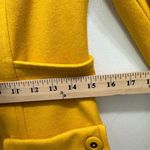 Anthropologie Tulle Women's Peacoat XS Mustard Yellow Retro Mod 70s Minimalist Photo 9
