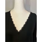 Lysse Lyssé mixed media lace‎ bell sleeve black tunic size S BIN Q Photo 1