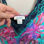 Sundance Kailani Tropical Print One Piece Swimsuit in Teal Photo 3