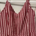 Hollister Red Striped Halter Romper Photo 2