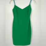 Windsor NWT, , Mini Bodycon Dress, Green w/Blue Straps, Size Small Photo 6