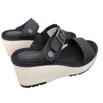 Timberland  Koralyn 2 Band Wedge Sandal‎ Womens 9 Black Leather Lug Soles Photo 6