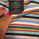 Urban Outfitters Tank Scoop Neck Striped Embroidered Mushroom Multi Color Medium Photo 5