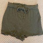 Divided H&M Army Green Size 0 Women's Teen Girl Elastic Waist Shorts Photo 0