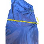David Meister NWT Blue One Shoulder Jeweled Gown - Size 22 Photo 7