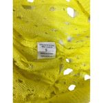 Sweet Claire Women's Neon Yellow Holey Hole Sweater Photo 6