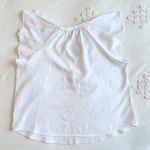 Universal Threads NWT Universal Thread Women's Flutter Short Sleeve Blouse - White - S Photo 7