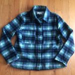 MELLODAY  Green and Blue Plaid Shirt jacket Photo 0