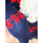 Charter Club Vintage  Sheepdog Red Bow Sweater Size Medium Wool Puppy Dog Photo 3