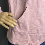 She & Sky Hooded Corset Tie Front Long Sleeve Sweatshirt Blush Pink Size Small Photo 2