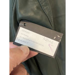 BLANKNYC Faux Leather Jacket Womens Size Small Dark Green Full Zip Snap Cropped Photo 9