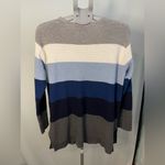Vince Camuto striped sweater‎ with front pockets size large Photo 4
