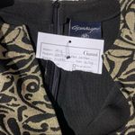 Ganni  Schiffer Glitter Print Long Sleeve Peplum Dress Gold Size S NWT Photo 14