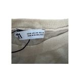 ZARA Womens Tank Top Beige Ruched Shirt Size M Casual Party Going Out Photo 2