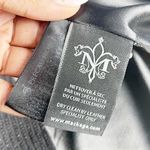 Mackage  Wool and Leather Button Down Black Coat Jacket‎ Size Large Photo 5