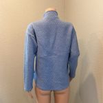 Eddie Bauer  Ladies Quilted Half Zip Pullover Heathered Colony Blue Size M #109 Photo 9