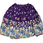 Requirements  Vintage-Inspired Purple Floral Skirt  Boho Hawaiian Aesthetic Women Photo 0