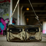 Guess Vintage 2000 's Gold and Black Shoulder Bag Dead Stock NWT Photo 0