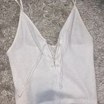 Brandy Melville White Cropped Tank Photo 0