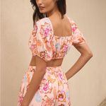 Seafolly  Puff Sleeve Linen Crop Top Spring Festival Nectar NEW Photo 2