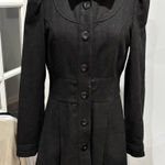 Anthropologie Black A-Line Wool Coat Photo 0