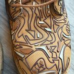 Timberland RARE Brown Patterned Combat Boots size 5.5 Photo 4