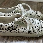 Madewell Sidewalk Spatter Painted Calf Hair Low Top Sneakers Shoes Size 7 Photo 2