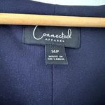 Connected Apparel  Navy Lace Maxi Dress Sz 14P Photo 3