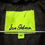 Sam Edelman Lara Puffy Coat Black Down Filled Quilted Puffer Jacket Hooded Sz M Photo 5