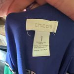 Chico's Chico’s blue v-neck vacationcore knit sleeveless maxi dress Photo 3