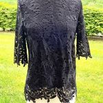 Kate & Mallory Black Lace Top Photo 1