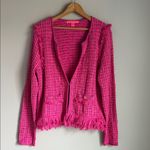 Lilly Pulitzer  Simora Fringe Cardigan Large Photo 1