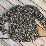 J.Crew  Women's Black Horseback Rider Popover Blouse Size 4T Photo 4