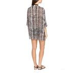 Tommy Bahama  Top XL Cover Up‎ Beach Pool Animal Print Lace Up Long Chic Sheer Photo 3