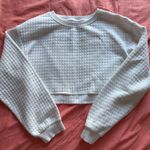 Pretty Little Thing White waffle  cropped shirt Photo 0