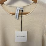 Ivory Statement Puff long Sleeve Sweater Grace + Karma Size 2X Photo 1