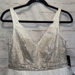 Lulus Dress Medium Sparkling White Tulle Ballerina Dream Cream Gold Skater Dress Photo 1