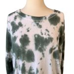 Sweet Romeo  Tie Dye Waffle Knit Thumb Hole T-Shirt Top Photo 1