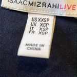 Isaac Mizrahi Navy Blue Floral Lace Handkerchief Hem Midi Dress Sz XXS Photo 7