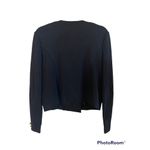 Adrienne Vittadini Aderienne Vittadini Black Gold Button Stretch Blazer Sz. 10 Photo 1