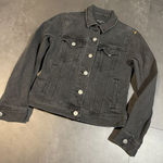 J.Crew  Mercantile Women's Size XXS Black Denim Jacket in Distressed Wash S-306‎ Photo 0