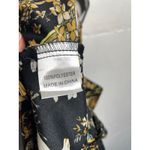 Princess Polly  Lucci Mini Dress Size US 4 Black Yellow Gold Sunflowers Chains Photo 5