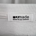 LA Made  White Crewneck Long Sleeve Top Medium Photo 3