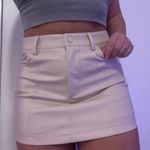 PacSun CREAM MINI SKIRT Photo 0