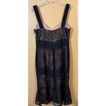 Ann Taylor  Loft Black Lace over Nude Lining Cocktail Dress - Size 8 Photo 5