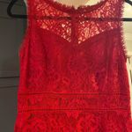 BB Dakota Red lace tea length dress - cocktail Photo 3