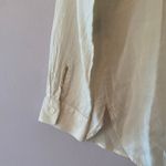 J. McLaughlin  Cream Button Down Shirt 100% Silk Minimalist Women's size Small Photo 5
